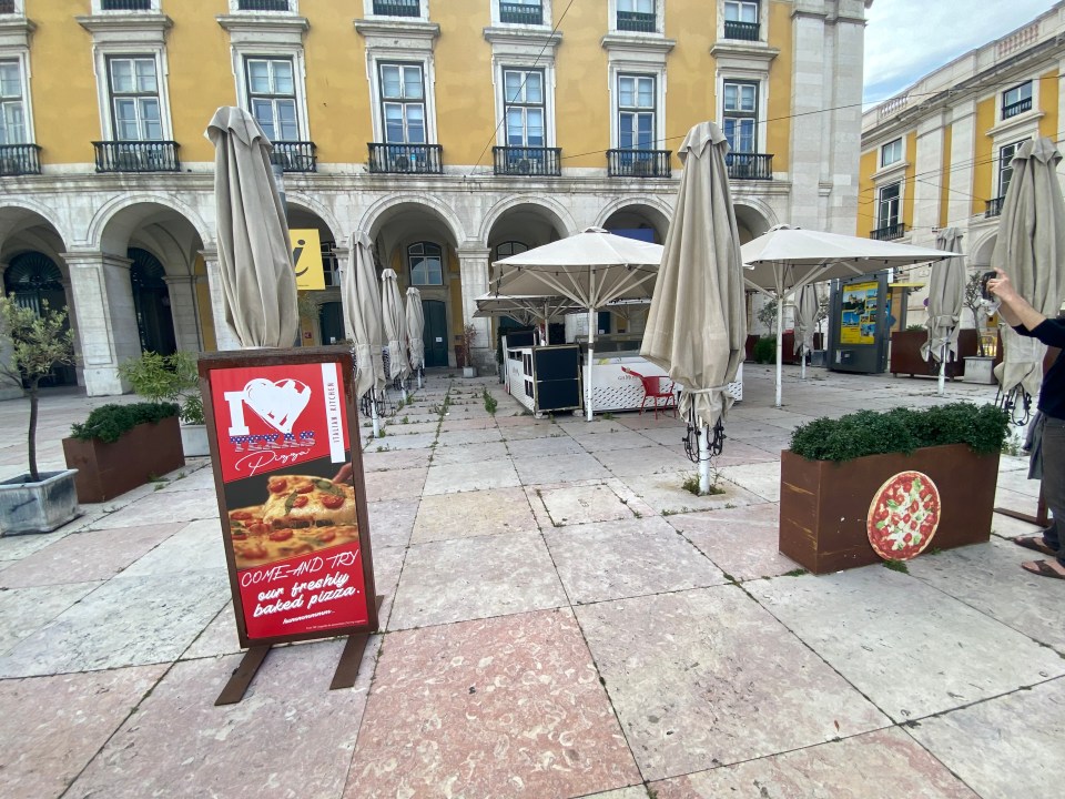 Lisbon, normally a tourist hotspot in the spring, was still remarkably quiet