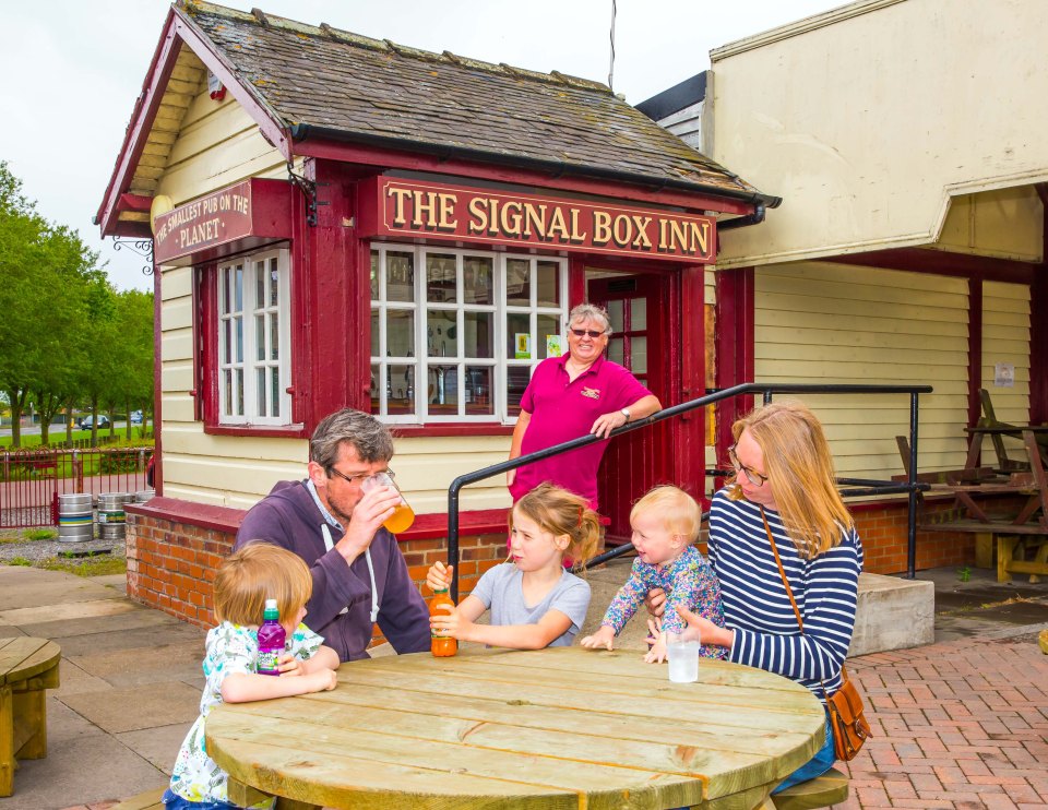 The Signal Box Inn is only welcoming drinkers outdoors at the moment