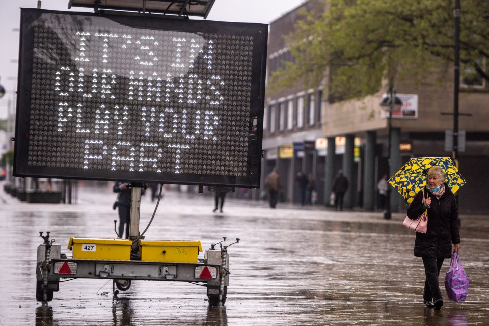 A warning sign in Bolton encouraging locals to 'play your part'