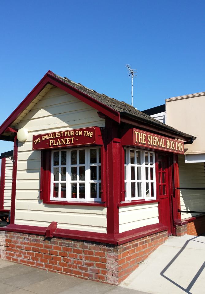 The Signal Box Inn prides itself on being the smallest pub on the planet