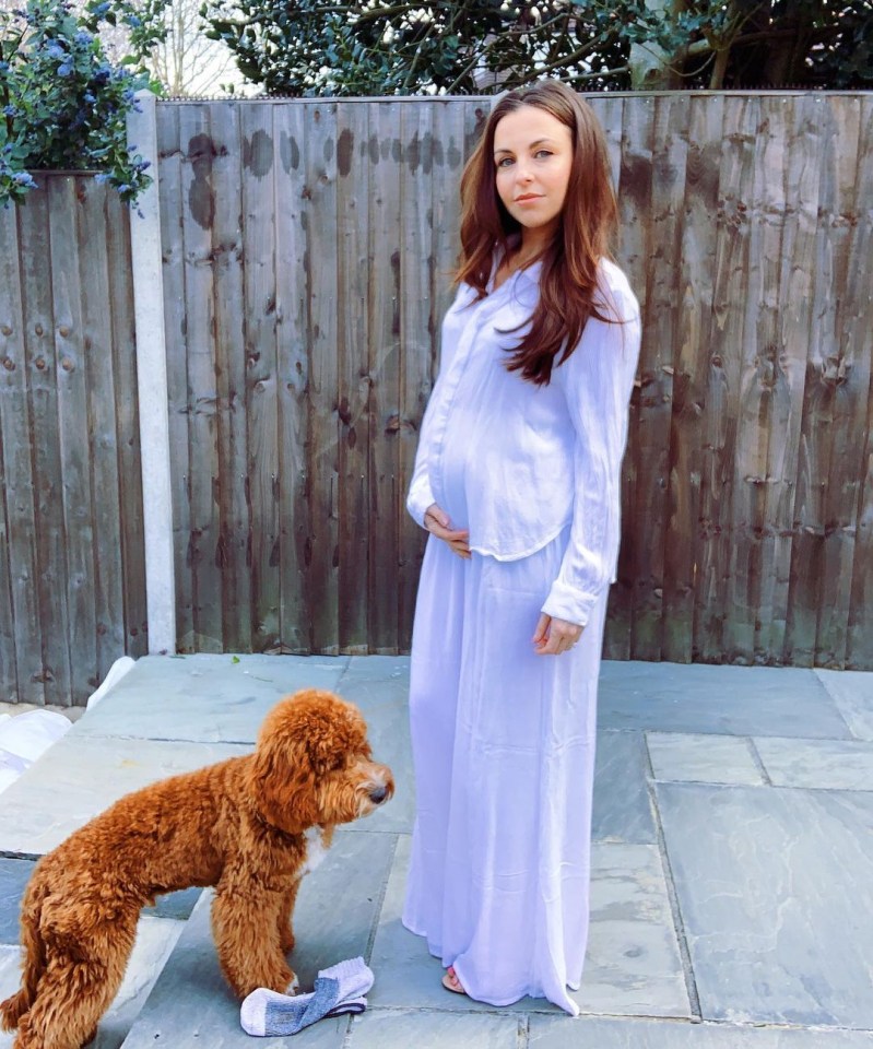 EastEnders actress Louisa, seen here in April, is pregnant with her first child