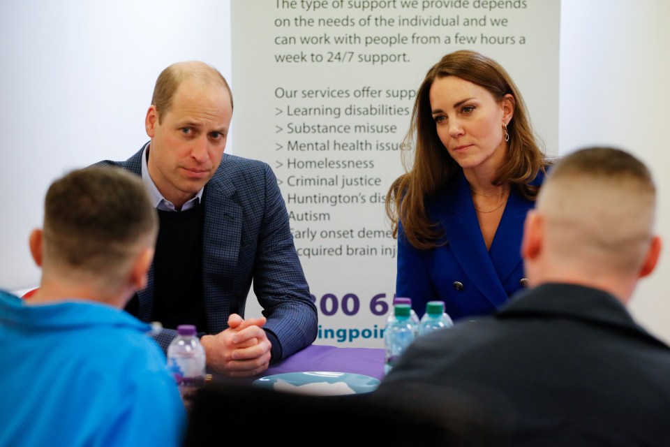 The royal couple listened to service users during their visit at Turning Point