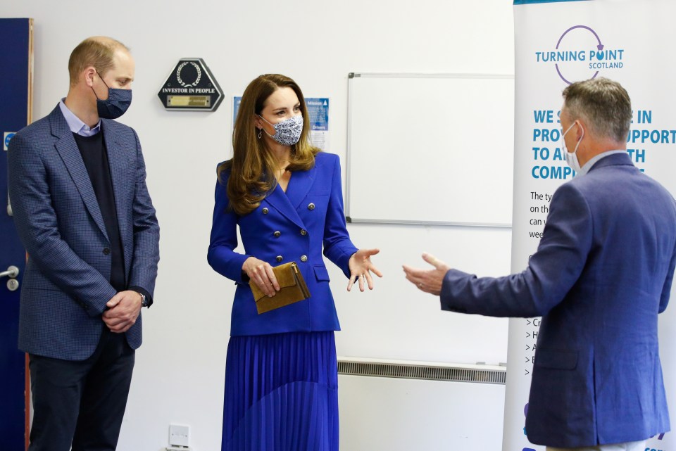 Prince William and Kate spoke to Neil Richardson, CEO of Turning Point Scotland