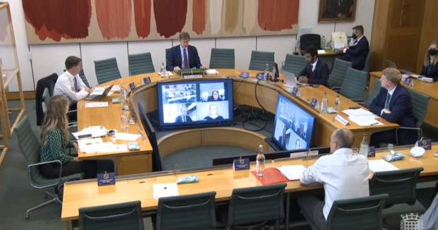 Mr Cummings appearing before the Commons joint health and science committee