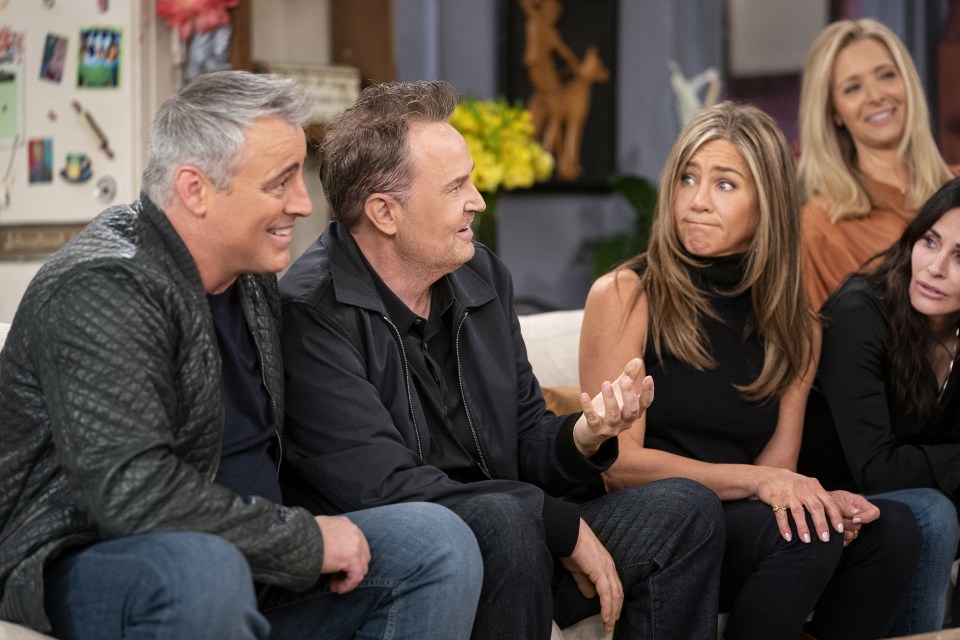 The reunion show saw all six stars back on set for the first time in years