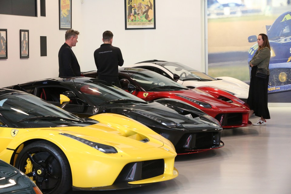 Gordon already owns several Ferrari's