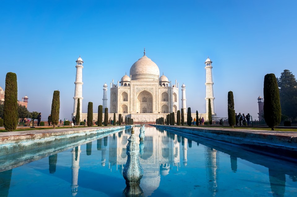 The Taj Mahal was built by the emperor for his wife in the 1600s