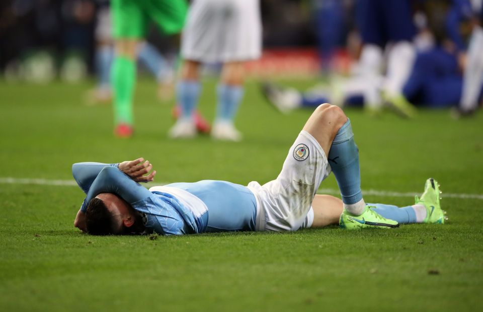 There was City dejection all over at the final whistle