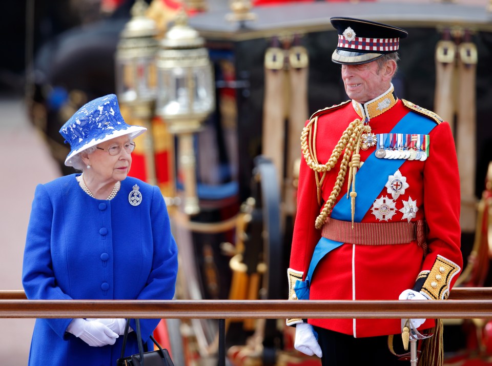 The Queen will be accompanied by her cousin, the Duke of Kent, at her birthday parade