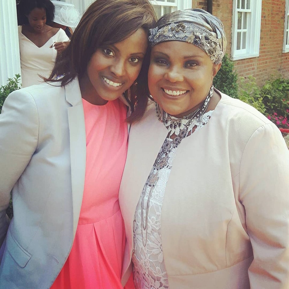 Kelle Bryan alongside her mum