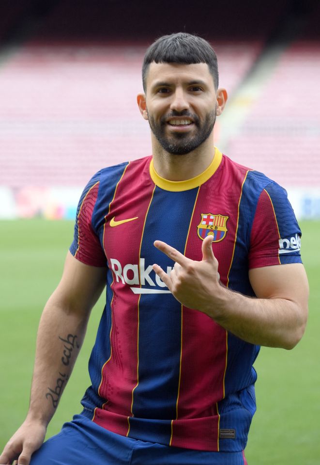 Sergio Aguero has completed his move to Barcelona