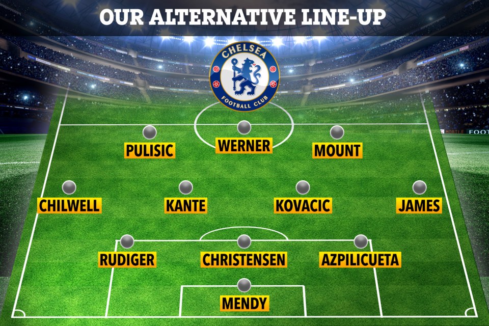 An alternative team selection for Wembley