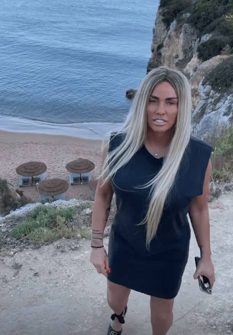 Katie Price is enjoying a luxury break in Portugal