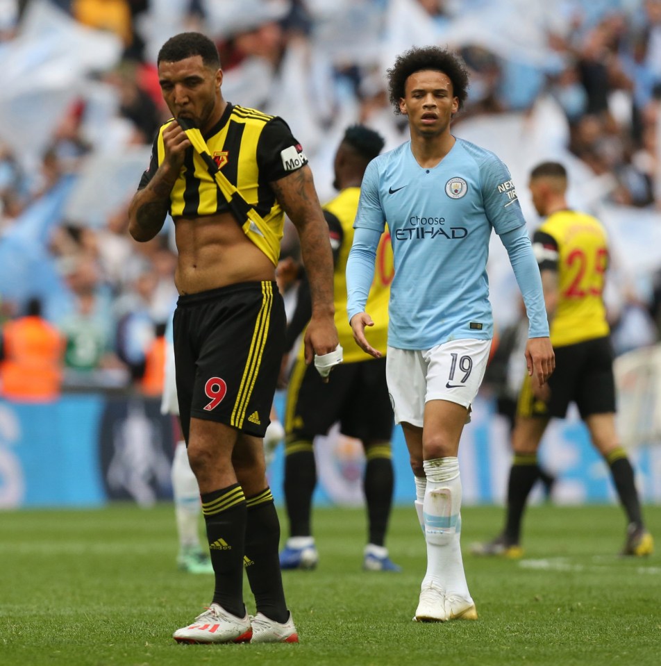 Troy Deeney has been on the end of some hidings by Man City - including the 6-0 FA Cup final defeat at Wembley in 2019