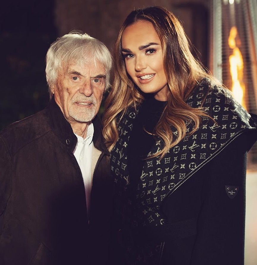 Tamara Ecclestone with her billionaire father Bernie in 2019