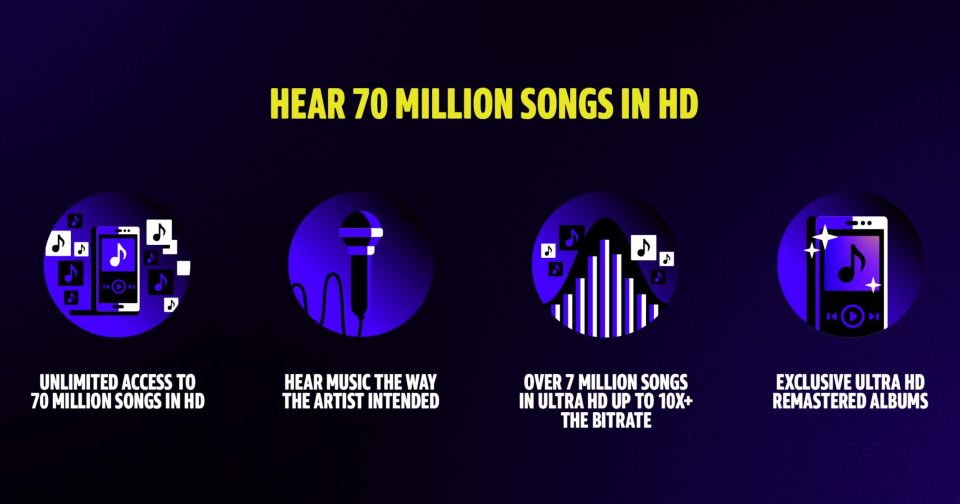 The Amazon Music HD service offers higher quality audio