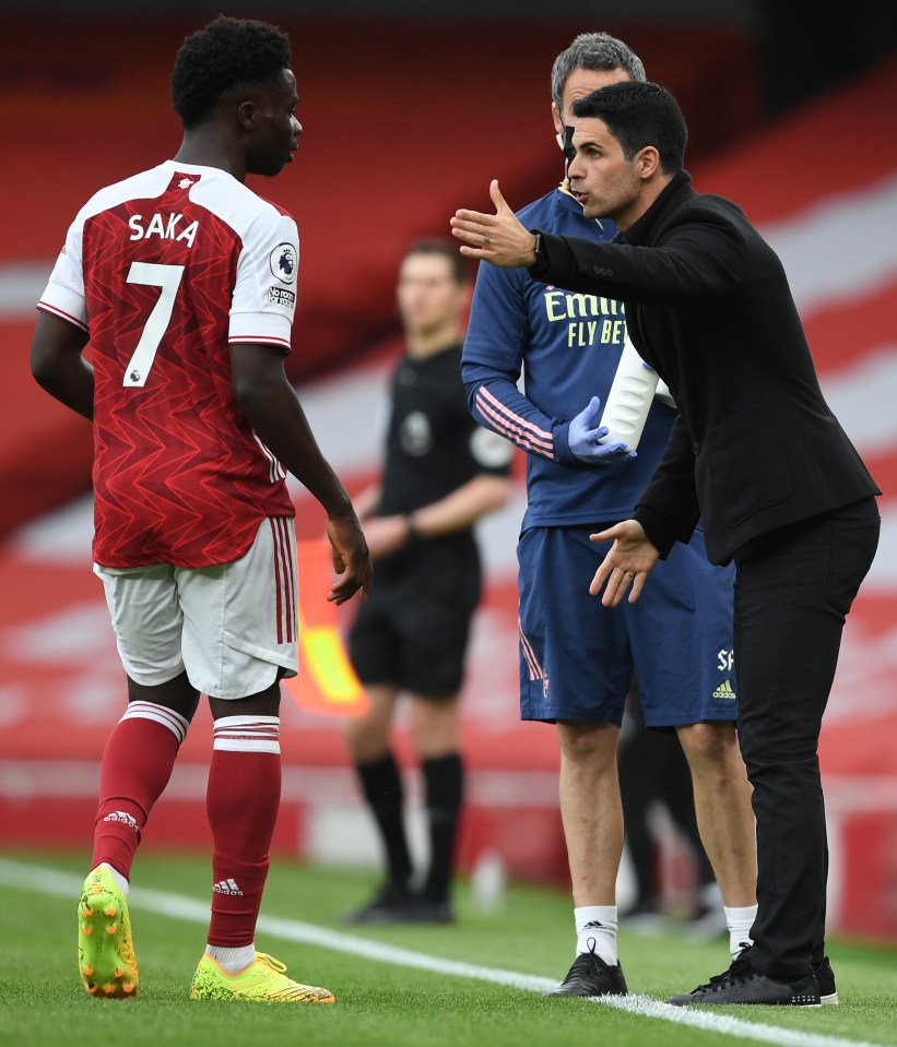 Mikel Arteta is 'using and abusing' Bukayo Saka, according to Ashley Cole