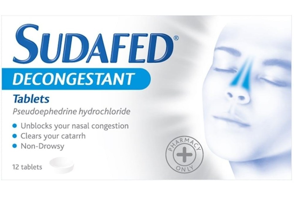 Sudafed decongestant tablets are only £3.85 for 12 at Lloyds Pharmacy