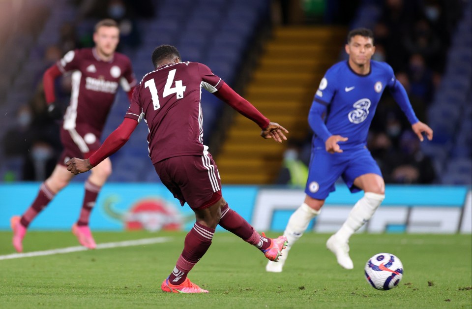 Kelechi Iheanacho pulled one back for Leicester