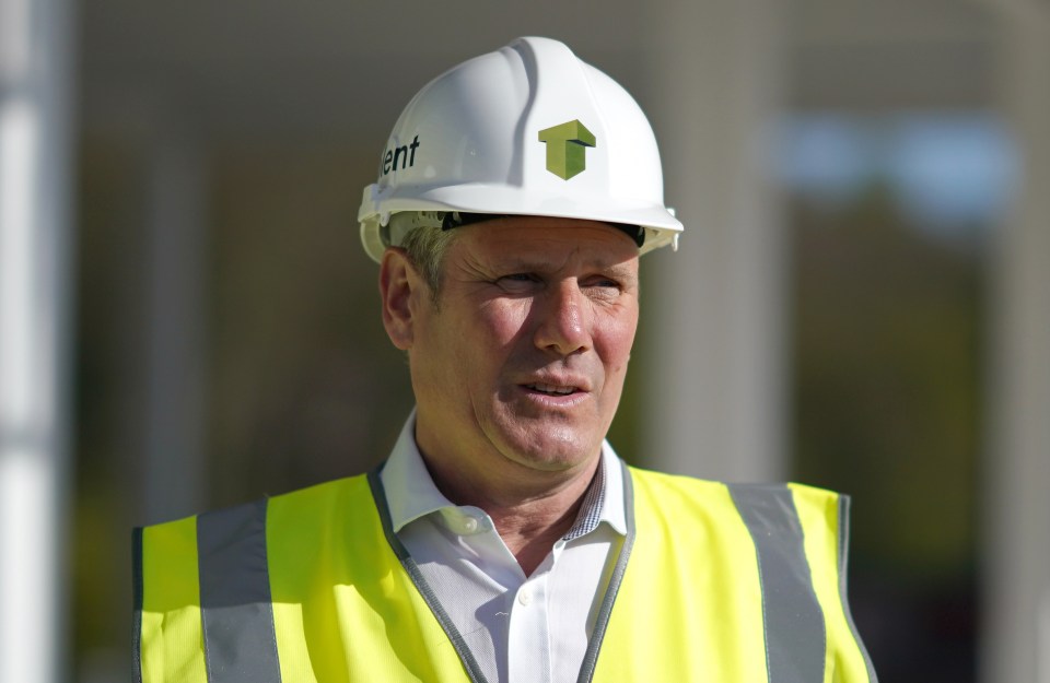 Sir Keir Starmer visited a building development project in Durham today