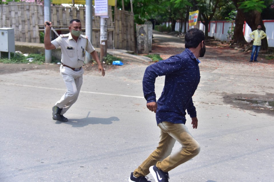 People are not allowed out between midday and 5am in Assam