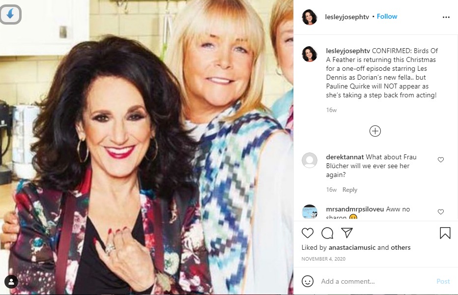 Lesley Joseph cropped Pauline Quirke out of pictures with Linda