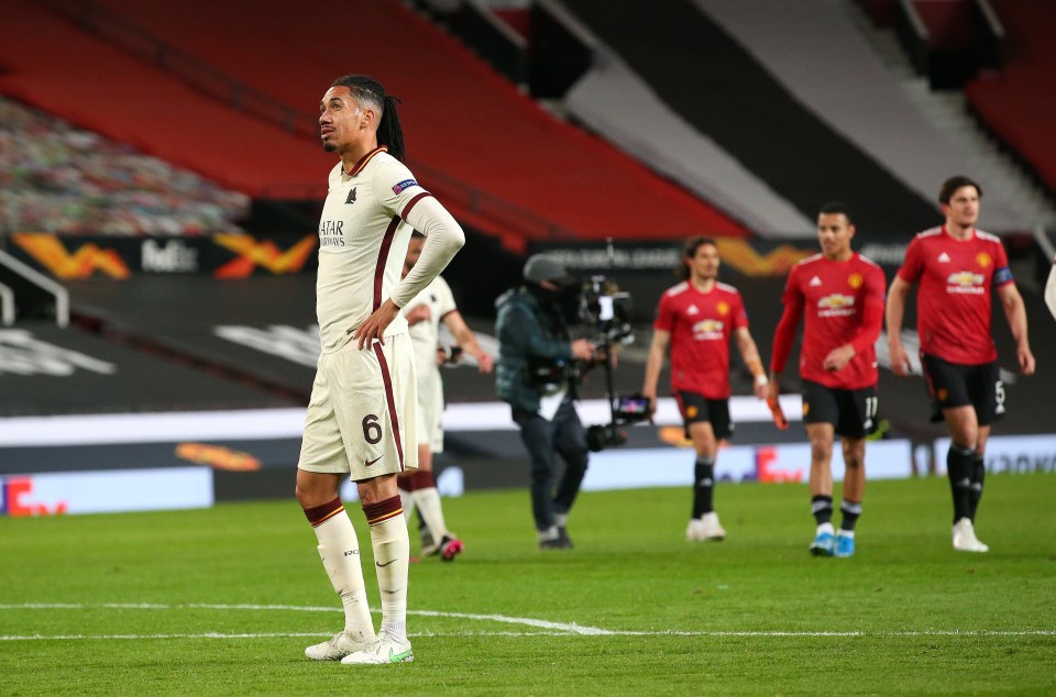 Chris Smalling endured a nightmare return to Old Trafford