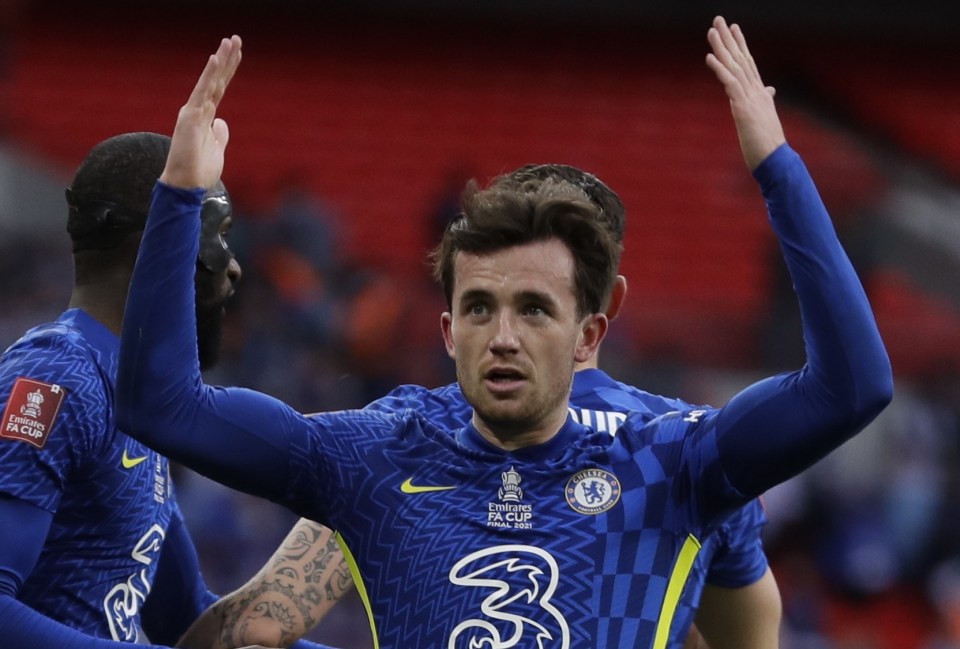 Chilwell celebrated his FA Cup final heroics at first