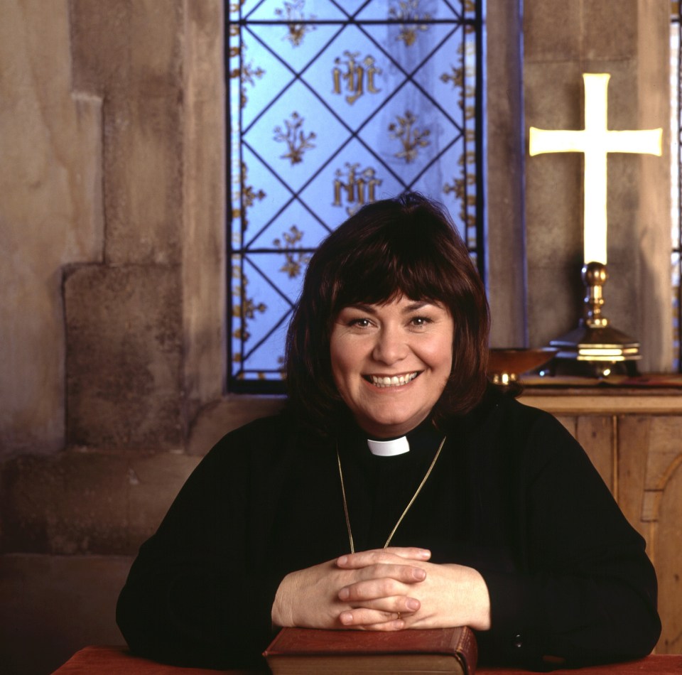 Dawn French as The Vicar Of Dibley in the BBC hit show