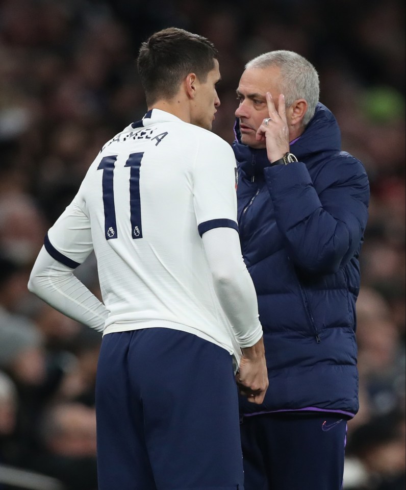 Jose Mourinho praised Erik Lamela at Tottenham