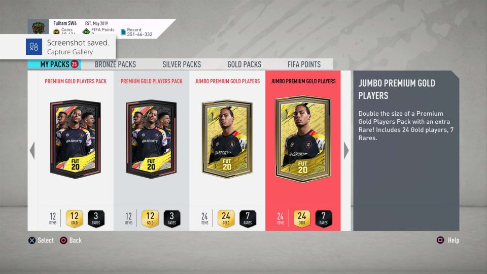 Rewards on offer include include FUT player packs