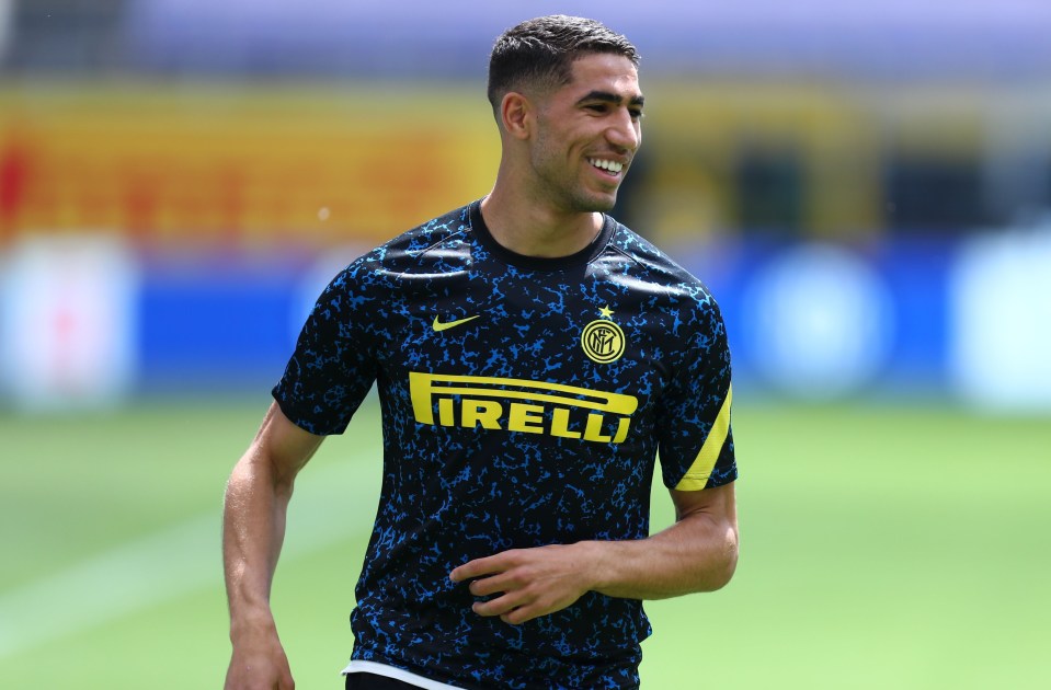 Hakimi spent two years on loan at Borussia Dortmund before joining Inter permanently