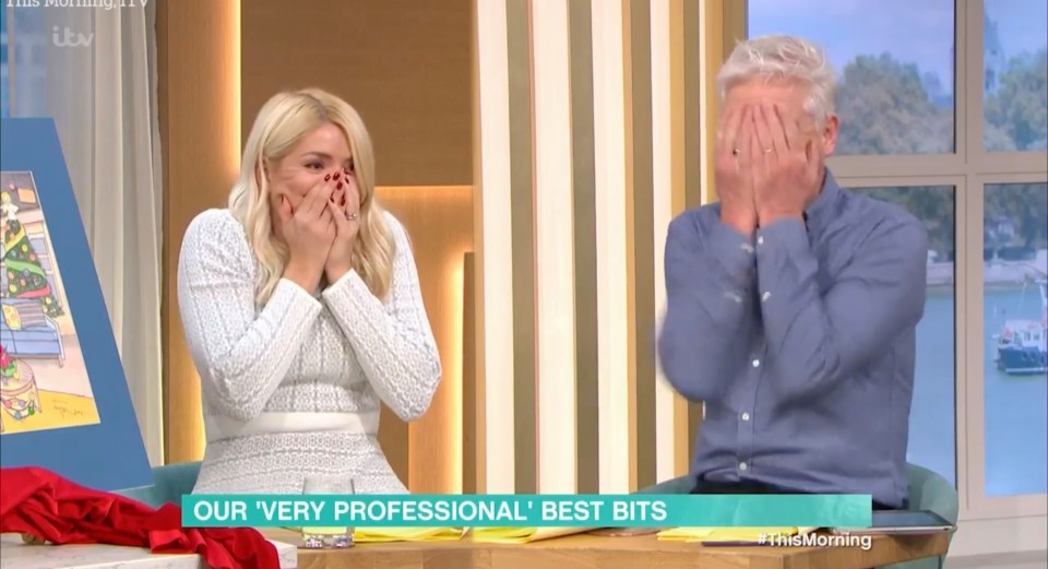 This Morning has delighted fans with a montage of their 'very professional' bloopers