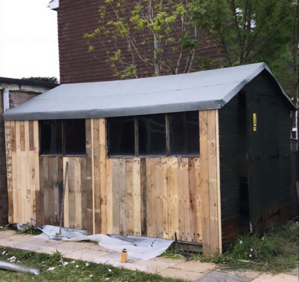 Daniel and his grandad repaired the "old rickety shed"