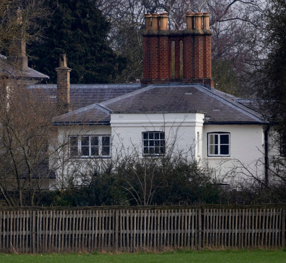 The picturesque cottage sits in the grounds of Windsor Castle