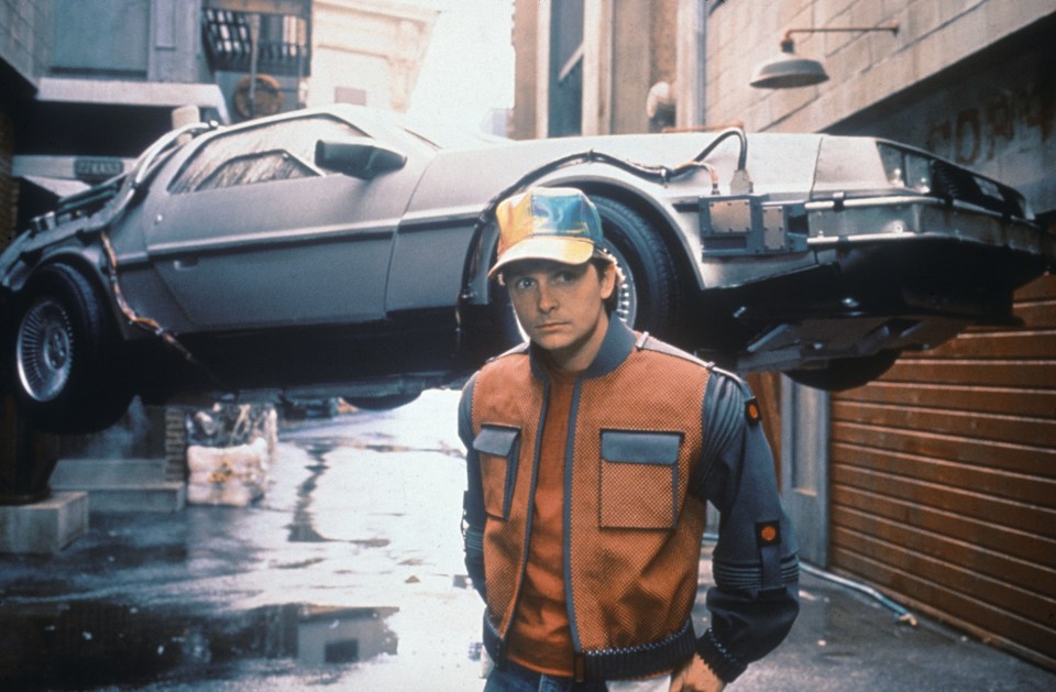 Marty McFly’s DeLorean in Back to the Future 2