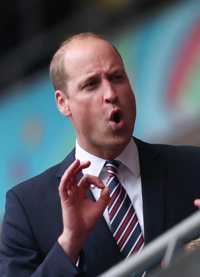 Prince William was impressed by England's last minute win