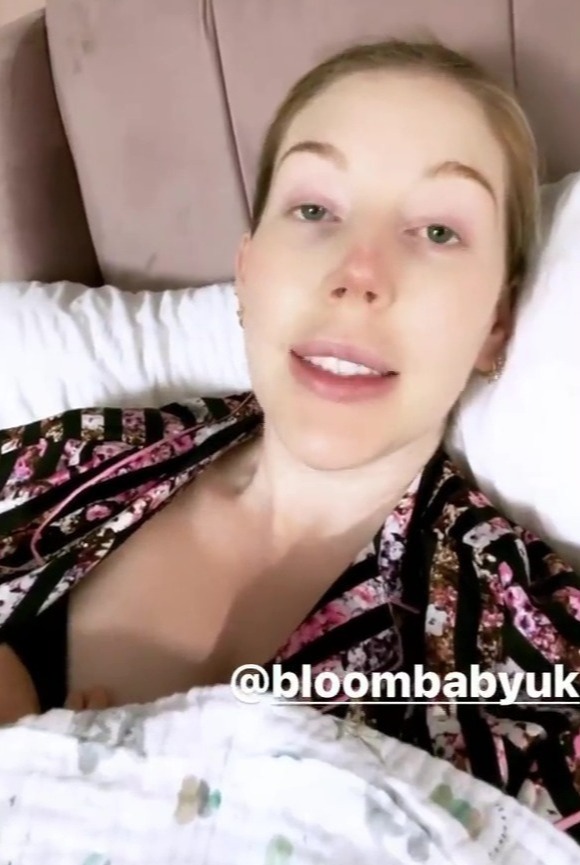 Katherine Ryan shared a sweet clip of her breastfeeding her son