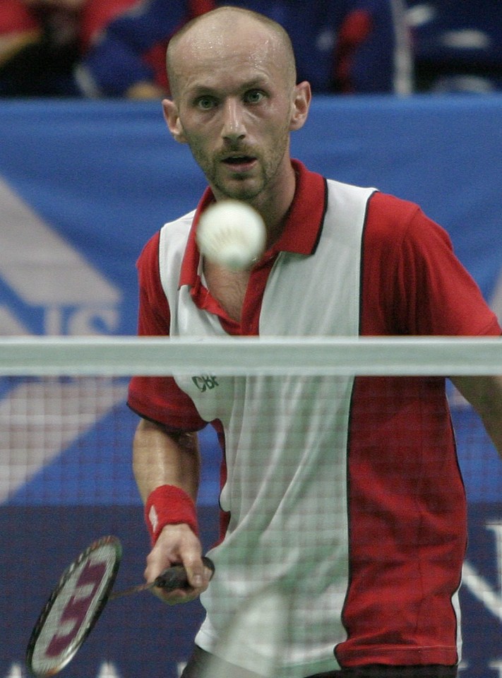 Anders Boesen, Uefa's stadium doctor for the game, is brother of Morten and was once the world No3 in men's badminton