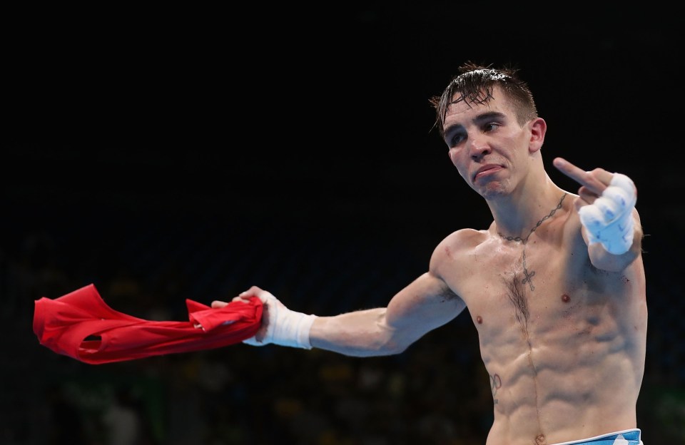 Michael Conlan shows his feelings after his controversial loss to Vladimir Nikitin at Rio 2016