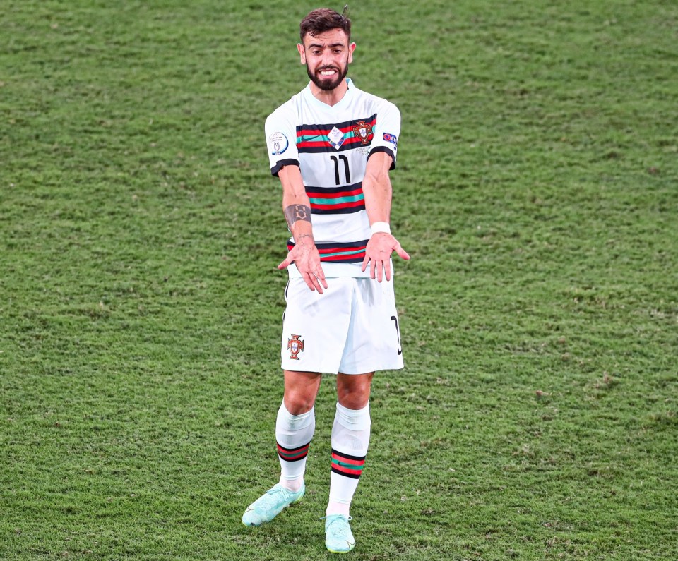 Bruno Fernandes endured a woeful Euro 2020 as Portugal crashed out at the last-16 stage