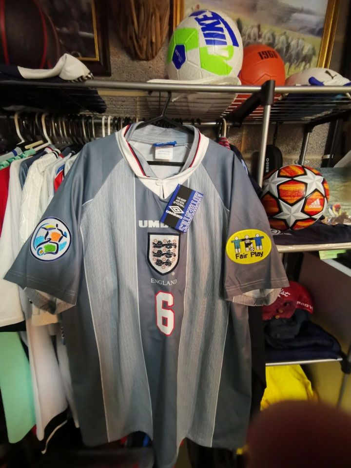 England's away shirts from '96 can still fetch over £100 on eBay