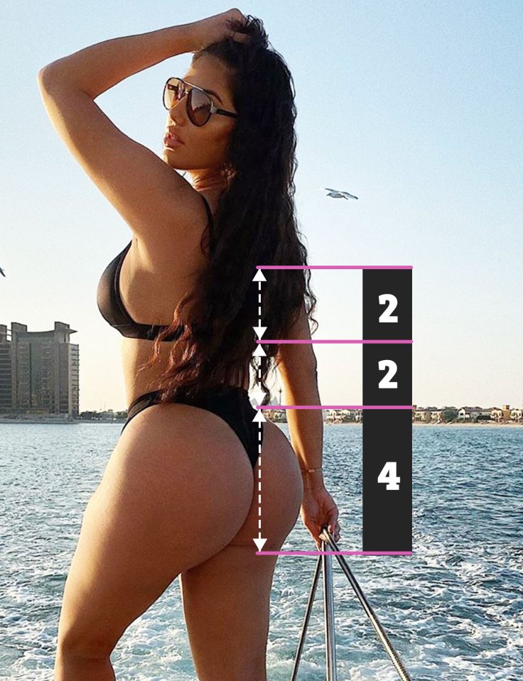 Anna Valiki’s bottom is scientifically "perfect", according to the Golden Ratio equation