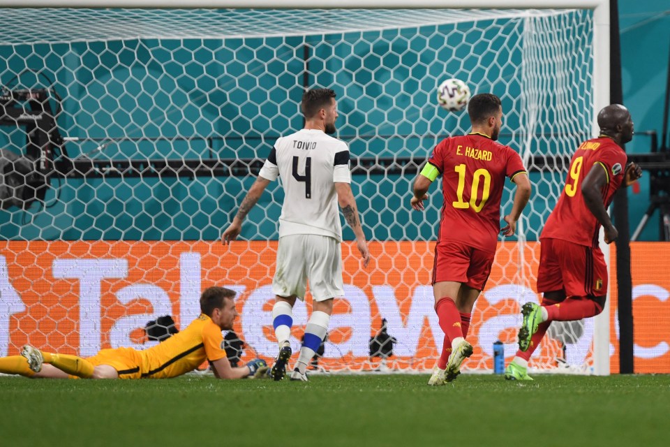 Lukaku buried the ball into the back of the net