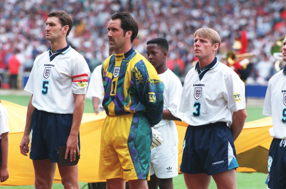 Seaman, 57, proudly represented the Three Lions at Euro 96