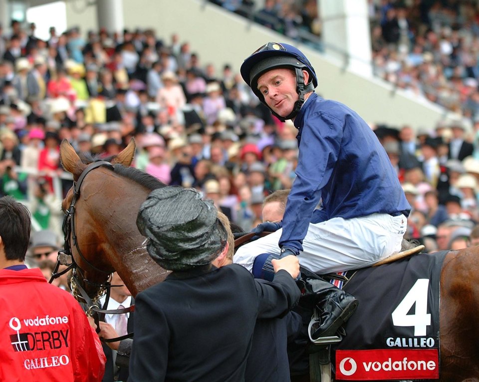 Legendary Mick Kinane rode Galileo to win the 2001 Derby