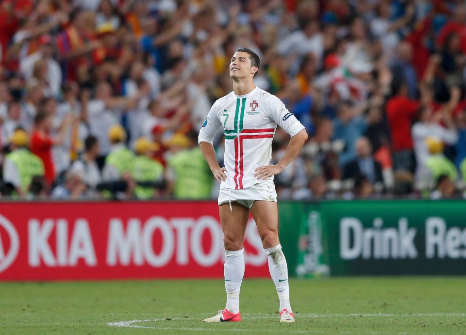 Ronaldo didn't even take a penalty in the Euro 2012 shootout loss to Spain