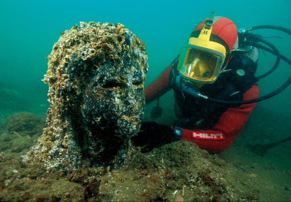 A statue discovered at Heracleion