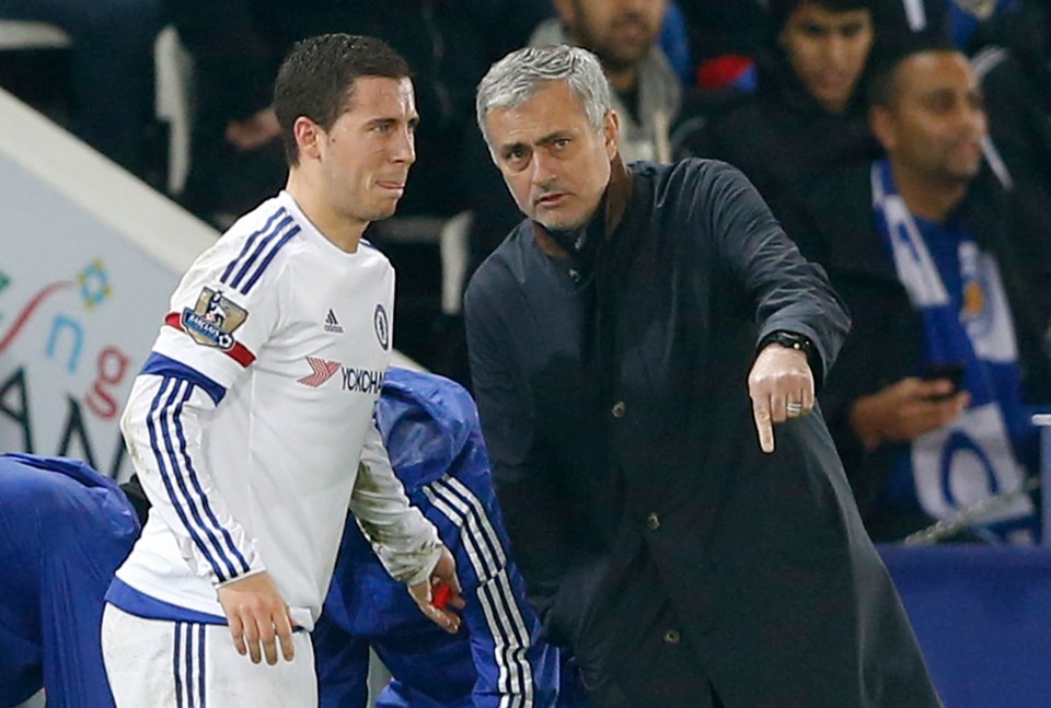 Eden Hazard played under Jose Mourinho between 2013 and 2015