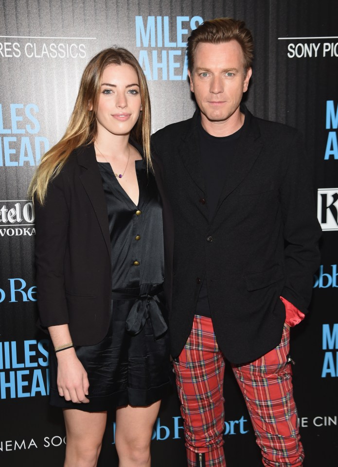 Ewan McGregor pictured with his eldest daughter Clara